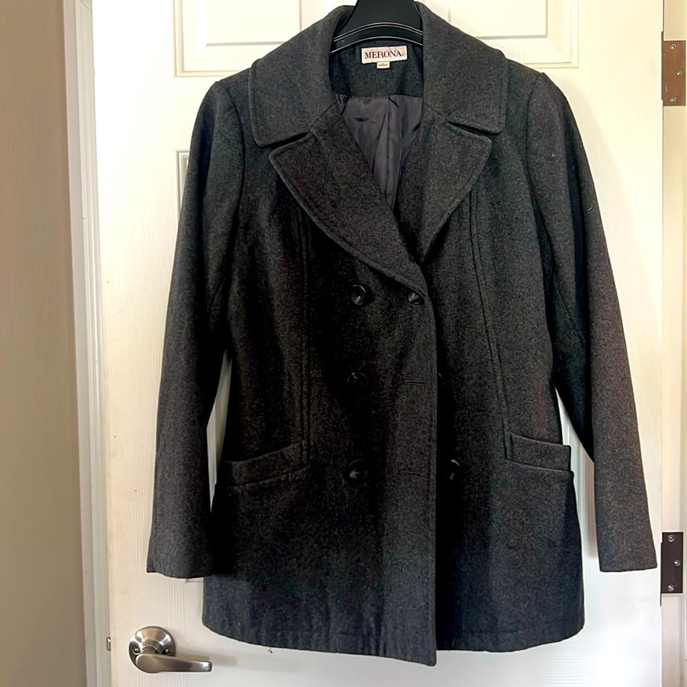 Grey Pea coat